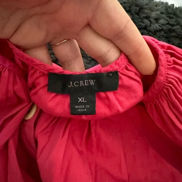 J.Crew Tie-sleeve button-front dress in cotton poplin - Picture 4 of 7